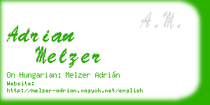 adrian melzer business card